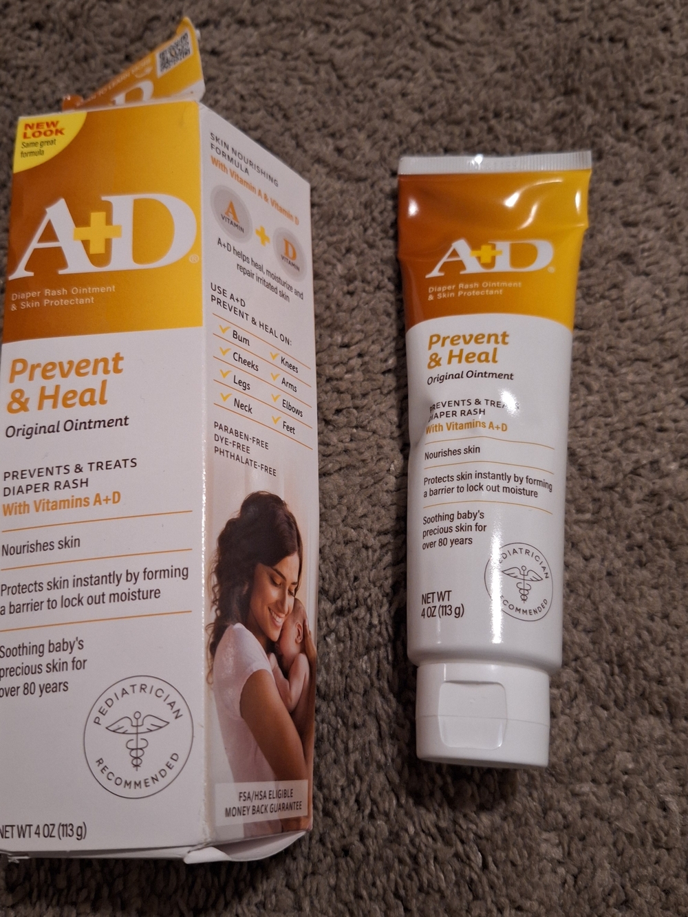 A+D Prevent & Heal Original Ointment Nourishing Skin Protection 4oz Tube Sealed